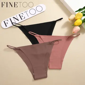 FINETOO 3PCS/Set Women Cotton Underwear Pantys Lingerie Letter Underpants  Ladies 9 Solid Colors M-XXL
