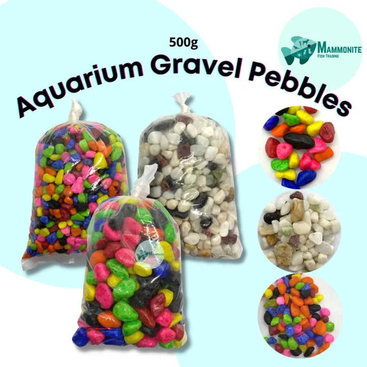 Aquarium Gravel Stone 500 grams Pebbles Colorful for Aquascaping ... - Color Changing Aquascaping Gravel