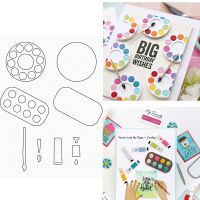 New Just Add drawing die scrapbook metal cutting die manual process decoration embossing die 2023 album card paper template Rulers  Stencils