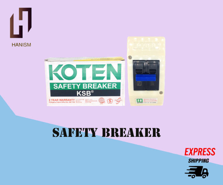 HANISM ORIGINAL KOTEN Safety Breaker With Outlet 30 AMP | Lazada PH