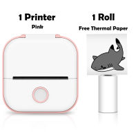 T02 Mini Portable Thermal Printer Paper Photo Pocket Thermal Printer 53mm Printing Wireless Bluetooth-Compatible Printers