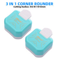 R7 R10 3 In 1มุม Rounder กระดาษเจาะ Border Punch รอบมุมเครื่องตัดกระดาษการ์ด Scrapbooking สำหรับ DIY งานฝีมือ