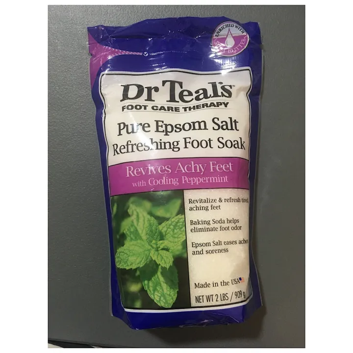 Dr Teals Pure Epsom Salt Soaking Solution Eucalyptus And Spearmint Peppermint Foot Soak 2495