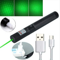 Rechargeable USB green pointer High Quality purple sight Built-in battery 10000m 5mw Adjustable Focus