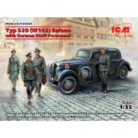 โมเดลประกอบ ICM Model 1/35 ICM35539 Typ 320 (W142) Saloon with German Staff Personnel