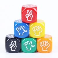 【LZ】 Funny Party Favors Finger Adivinhar Jogo Dice Rock Paper Scissors Toy Hobbies E Jogos Para Jogging Em Feminino 5pcs