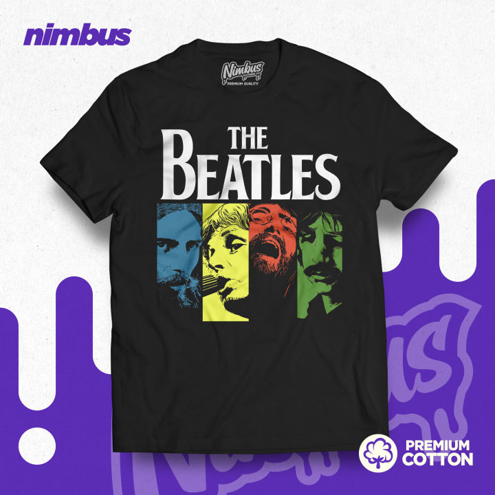 Music Band | BEATLES v4 Rock Band Shirt | Halftone Print | Premium ...