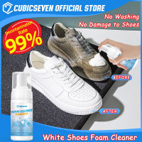 Cubicseven รองเท้าผ้าใบรองเท้าสีขาวสเปรย์โฟม Pemutihan Alat Magic Menghilangkotor Sneaker รองเท้าบูทสีขาว Pembersihan Noda Buang Kuning