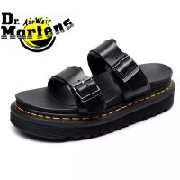 ผู้หญิงแพลตฟอร์มรองเท้าแตะ Dr. Martens Air Wair หนังแท้ Unisex รองเท้าแตะ3001 Myles รองเท้าแตะ