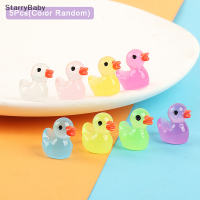 StarryBaby พืชอวบน้ำ5ชิ้นรูปเป็ดเรืองแสงสำหรับตกแต่งแบบ DIY