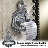 Bathroom Toilet Paper Holder Resin A Knight to Remember Gothic Ornament Unique Durable Roll Tissue Rack Kitchen Decoration Toilet Roll Holders