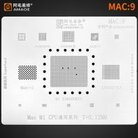 【♘COD Free Cas♘】 chenqu51584 Amaoe Mac9 Bga Reballing ลายฉลุสำหรับโน้ตบุ๊ก Apple M1 Bga110 Cd3217 339s00883 339s00763 343s0044 0 Cpu Ram ชิปตาข่ายเหล็ก