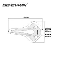 รางกลม7X7mm อานจักรยานคาร์บอน OG-EVKIN SD-003อะไหล่รถจักรยานจักรยานเสือหมอบเสือภูเขาที่นั่งจักรยาน EVA MTB เบาพิเศษขี่จักรยาน