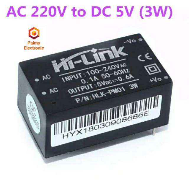 HLK PM01 AC 220V to DC 5V Power Supply Modul Lazada Indonesia