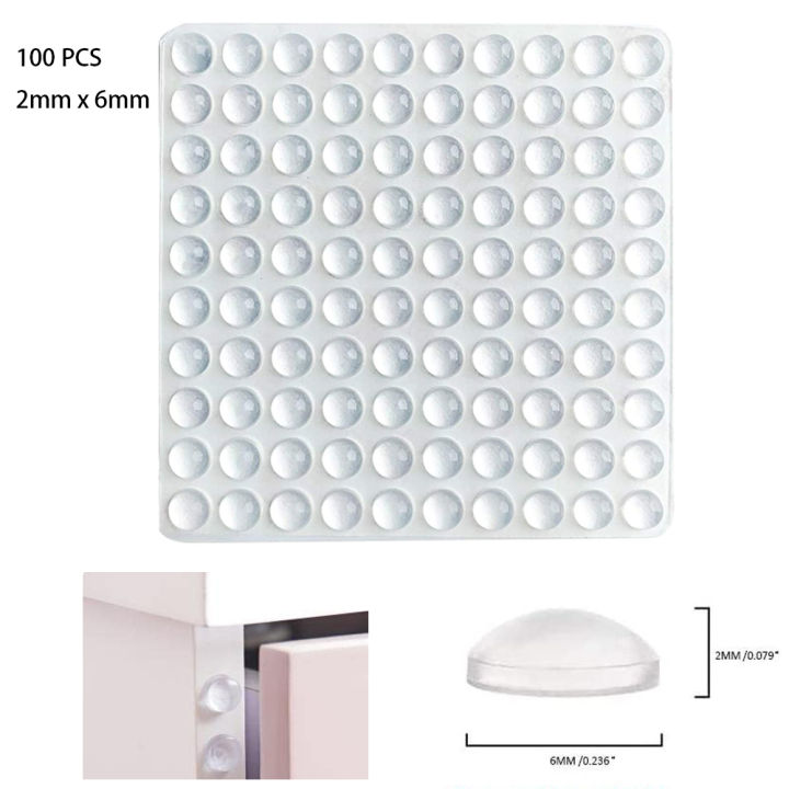 100-pcs-cabinet-door-bumpers-clear-soft-self-adhesive-rubber-pads-sound-dampening-transparent-rubber-feet-for-drawers-glass-tops-picture-frames-cutting-boards-small-kitchen-furniture