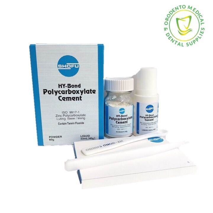 Shofu Hy Bond Polycarboxylate Cement Lutingbaselining Cement Powder Dental Lazada Ph