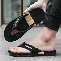 High Quality Brand Men Flip Flops Beach Sandals Anti-slip High Quality Men Shoes Trendy Men Beach Slipper Summer