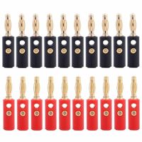 20pcs 4mm Audio Speaker Wire Cable Adapter Connector Banana Plug Gold Plated Bar Wine Tools