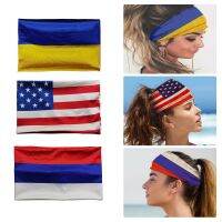 Men Women Ukraine Flag Headband Seamless Breathable Outdoor Sports Bandana Hiking Hunting Cycling Running Scarf Riding