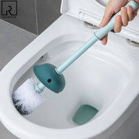 Detachable Handle Toilet Brush with Lid Bathroom Shower Cleaning Tools White Cleaner Plastic Holder Stand Home WC Accessories