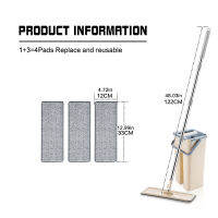 46 360 Easy Rotating Cloth Avoid Hand Washing Squeeze Mops Automatic Bucket Cleaning Cloth Kitchen Wooden Floor Household Tools