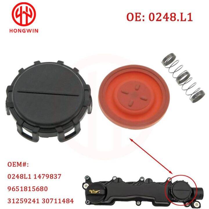 0248L1,30711484,1479837 Engine PCV Valve Cover Repair Kit With Membrane