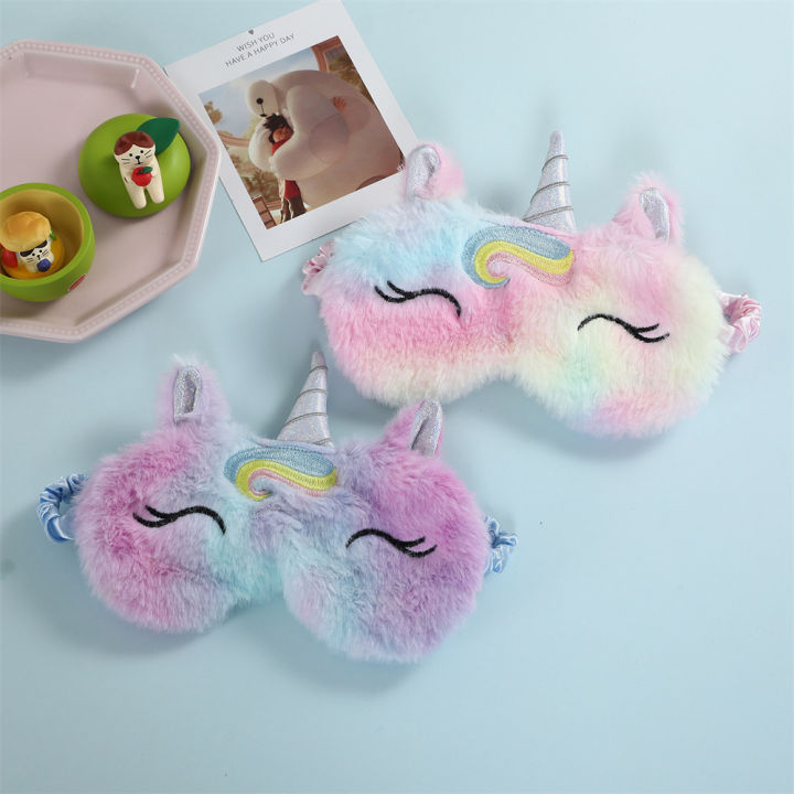 3d-embroidered-eyeshade-shading-party-gifts-for-travel-unicorn-eye-plush