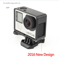 STF เคสกรอบแบบมาตรฐานสำหรับ GoPro HERO 3 HERO 3 + HERO 4สีดำ