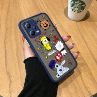 เคส Hppcase สำหรับ Xiaomi Redmi Note 12 5G Xiaomi Poco X5 5G BT1เกาหลีเคป๊อบการ์ตูน SHOOKY RJ COOKY มีน้ำค้างแข็งโปร่งใสเคสใส่โทรศัพท์เคสป้องกันกล้องคลุมทั้งหมด