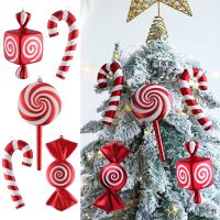 Big Size Candy Shape Christmas Tree Ornaments Hanging Candy Canes Lollipop Tree Balls Navidad Natal Noel Christmas Decorations Christmas Ornaments