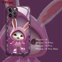 WFCase เคสสำหรับ Xiaomi Redmi K40 K60E K60 Note11 Pro Turbo Note12 Xiaomi 11 12 12X 12S 12 Pro 5G 13 Pro Ultea POCO F3การ์ตูนเสื้อกันหนาวเด็กชายกระจกชุบโลหะด้วยไฟฟ้ากระต่ายเคสโทรศัพท์กรอบเคสป้องกันกล้องแบบเต็ม