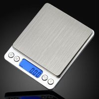 Kitchen Scale Digital Scale เครื่องชั่งดิจิตอล ผิวหน้าสแตนเลส ชั่งสูงสุด 2 กิโลกรัม