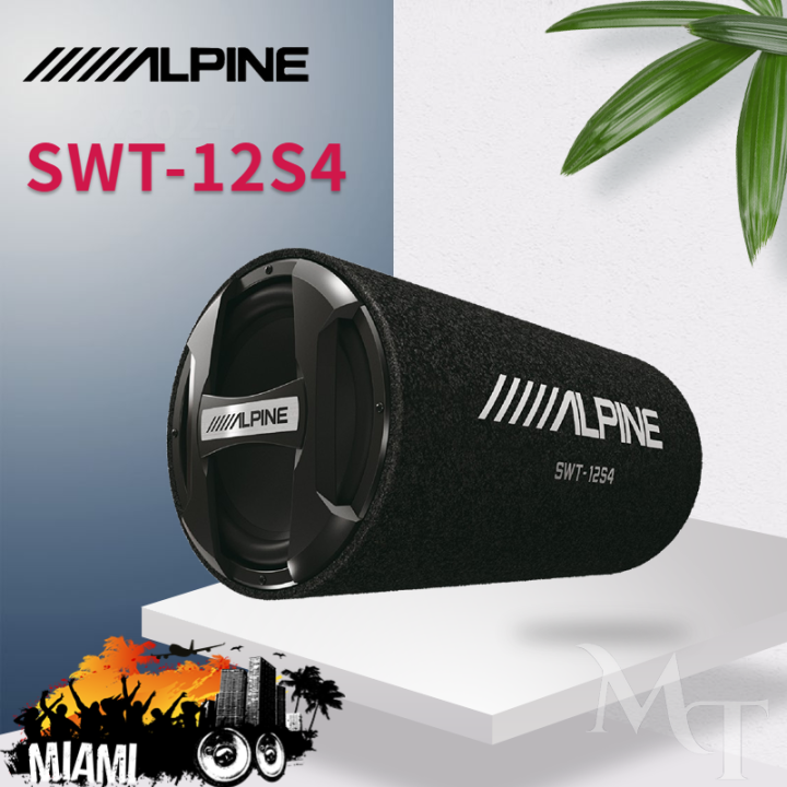 Alpine SWT-12S4 เครื่องเสียงรถยนต์ 12นิ้ว ซับวูฟเฟอร์ ตู้ลำโพงซับเบส ...