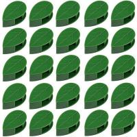 80Pcs Plant Wall Fixture Clips Vine Traction Support Holder with 96 Pieces Adhesive Stickers Fixing Green Leaf