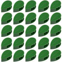 80Pcs Plant Wall Fixture Clips Vine Traction Support Holder with 96 Pieces Adhesive Stickers Fixing Green Leaf