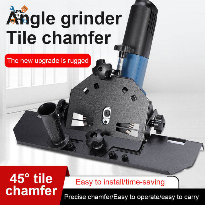 Ziqqucu 45 Degree Chamfering Attachment for Angle Grinder Holder Angle Grinder Tile Chamfering