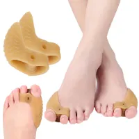 1 คู่ซิลิโคน Bunion Corrector Reliever Big Toe Separator บรรเทาอาการปวด Bunion Splint สำหรับโค้งป้องกันปรับนิ้วเท้า