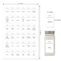 hot！【DT】ﺴ☈  216 Spice Jar Labels Label Resistant Sticker Storage Bottle