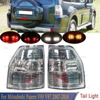 ไฟ LED ไฟท้ายไฟเบรคหลังอุปกรณ์เสริมรถยนต์เตือนสำหรับ Mitsubishi Pajero V93 V97ท้ายรถ2007-2010ไฟเบรก