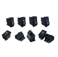 Four colors LED auto switch / modification DC12V 35A fog lamp switch rocker switch rocker switch