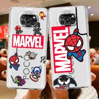 [HOT] มาร์เวลสไปเดอร์แมน Hero โทรศัพท์เคสสำหรับ Xiaomi Poco M4 5G M3 F4 C40 X4 X3 NFC F1 X3 Pro F3 GT Pocophone F1 M3 Pro X4นุ่ม Copa