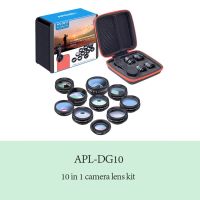 APEXEL Universal 10in1 Fisheye Wide Angle Macro Phone Lens Kit CPL Star Filter Kaleidoscope For iPhone Samsung HUAWEI Smartphone