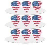 SOACH 50pcs Thickness 0.71mm Newest high quality exquisite Flag of the United States pick guitar picks guitar paddle