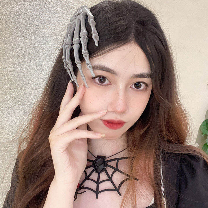 fashion-hand-party-halloween-skeleton-hair-womens-clip-skull-large-harajuku