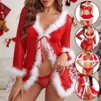 ZZOOI Plus Size Sexy Lingerie Cupless Womens Underwear Temptation Backless  Costumes Lace Embroidery Christmas Lenceria