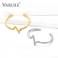 VAROLE Initial Letter “Z” Cuff Bangles For Women Hollow Alphabet Open Bracelets Gold Color Fashion Jewelry Pulseras Mujer