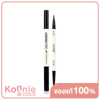 Ashley Charming Eyes Double Head Pen [0.1g x 0.35ml] #No.01 Black