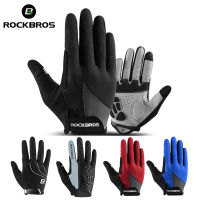 ROCKBROS Full Finger Cycling Gloves Men Women Spring Autumn MTB Road Bike Gloves Gel Pad Shockproof Touch screen Bicycle Gloves