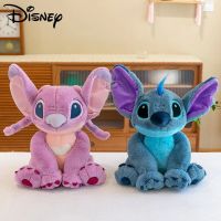 Disney Kawaii Stitch Angel Plush Toy Stuffed Animals Doll Cartoon Cute Soft Pillow Room Decor Anime Peluche Children Gift