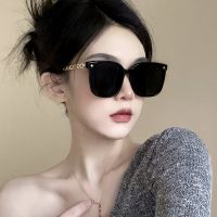 【CC】♂✹﹊  Fashion Sunglasses Luxury Large Frame Glasses UV400 Eyewear New Traveling Female De Sol